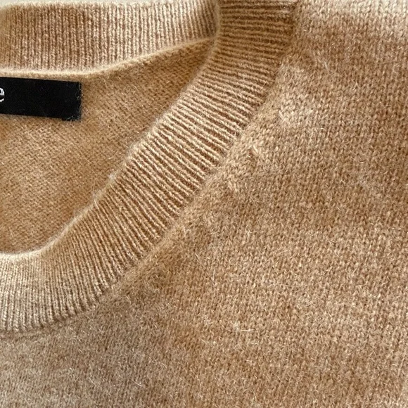 Quince Cashmere pullover sweater, camel color size XL - Picture 10 of 13